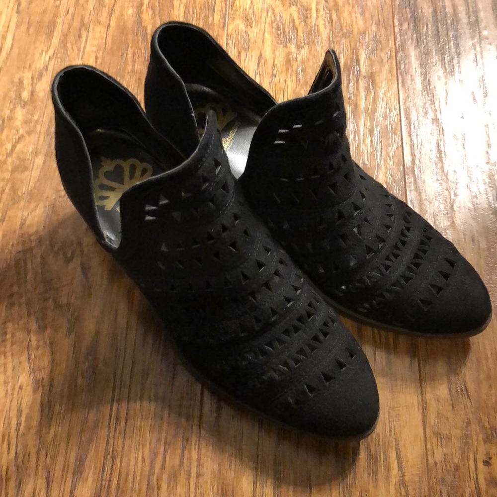 Fergie Black Booties size 8